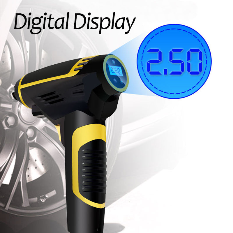 Compressore d'aria portatile automatico con display LED per auto