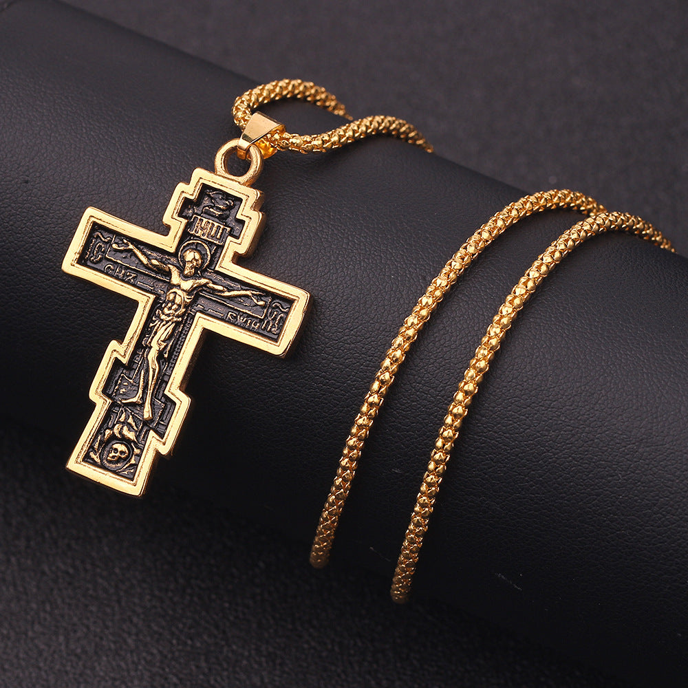 Cross Jesus Pendant Necklace