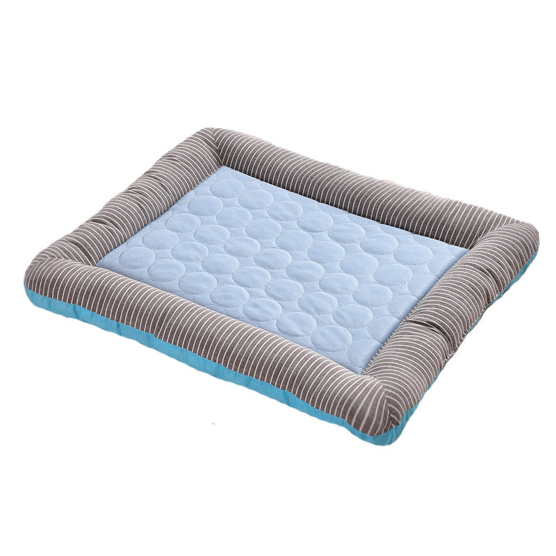 Pet Cooling Pad Bed For Dogs Cats Puppy Kitten Cool Mat Pet Blanket Ice Silk Material Soft For Summer Sleeping Pink Blue Breathable