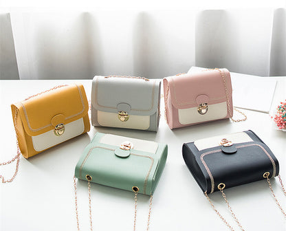 One ShoulderFashion Lock Chain Diagonal Bag