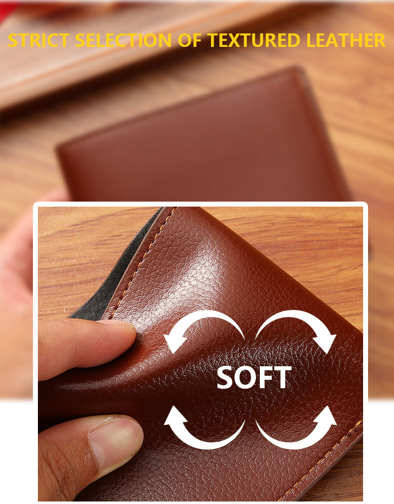 Soft Leather Multi-card Slot Small Wallet