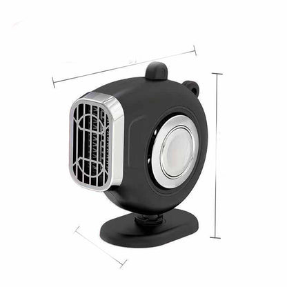 Low noise car heater and defroster fan, use hot and cold to clear fog from windows