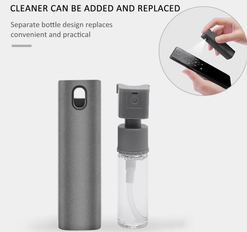 2 In 1 Phone Computer Screen Cleaner Kit For Screen Dust Removal Microfiber Cloth Set