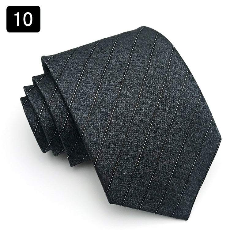 Tie Men's Formal Wear Business Stripes Business Shirt