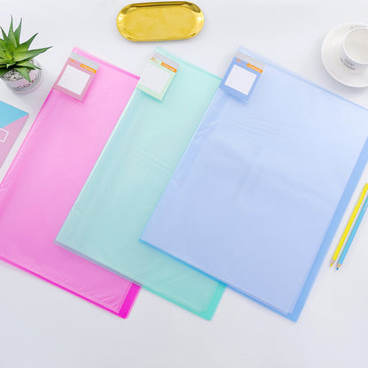 Color Transparent Information Booklet Insert Folder Drawing Album Folder Storage