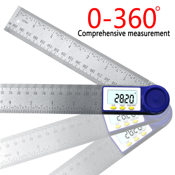 Multifunctional woodworking electronic ruler