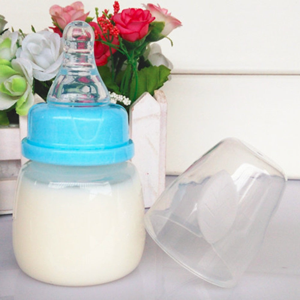 Brand New Infant Baby Feeding 0-18 Months Feeder 60ML PP Nursing Juice Milk Mini Hardness Bottle Baby Bottles And Nipples