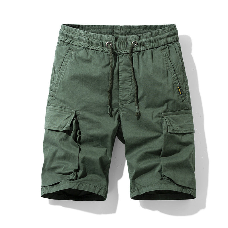 Cropped Pants Men's Loose Cargo Shorts Men's Korean-style Fashionable Casual Pants