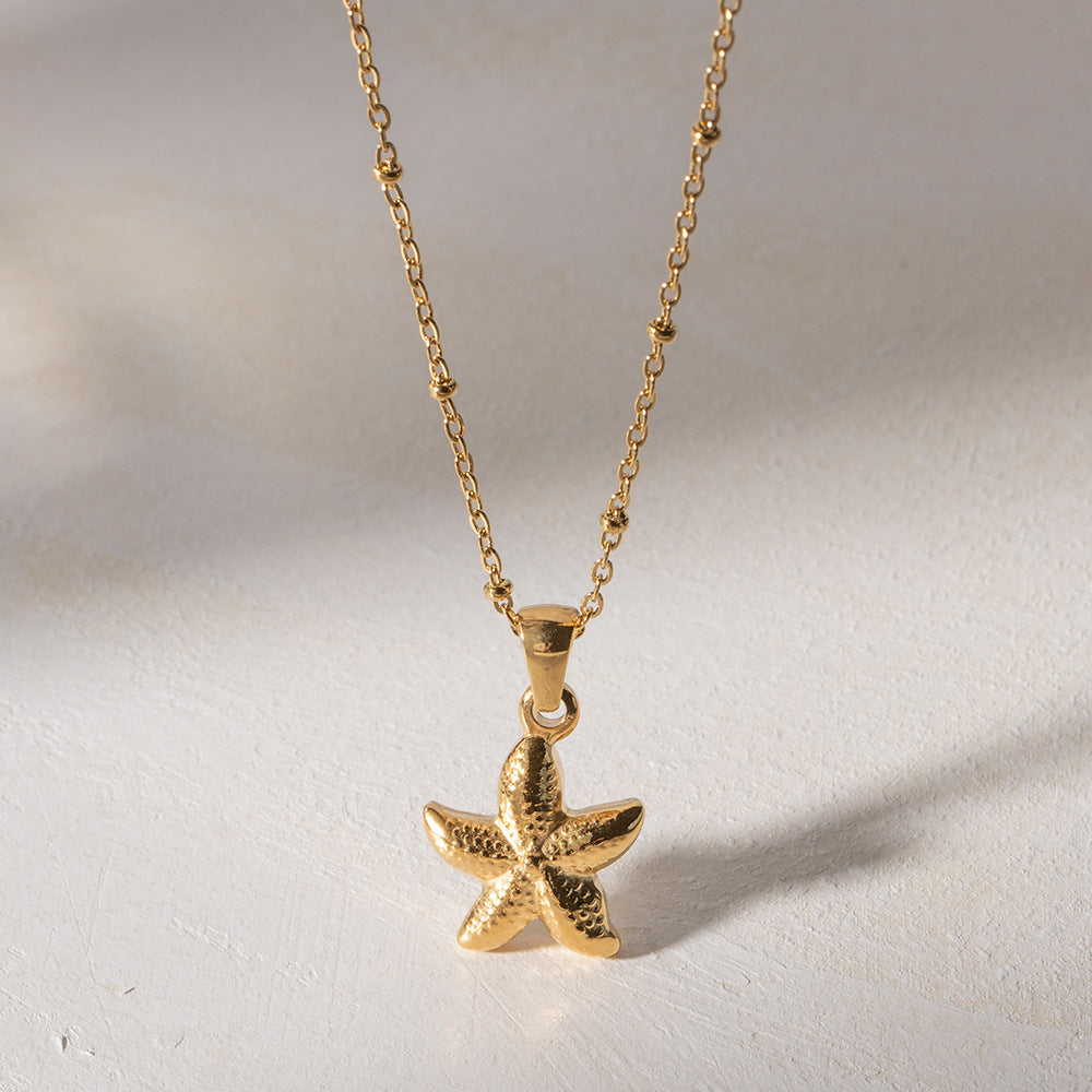 Women's Starfish Pendant Necklace All-matching