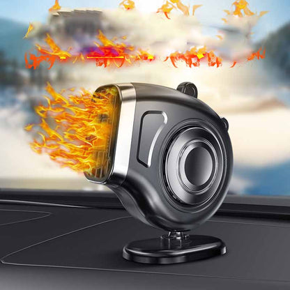 Low noise car heater and defroster fan, use hot and cold to clear fog from windows