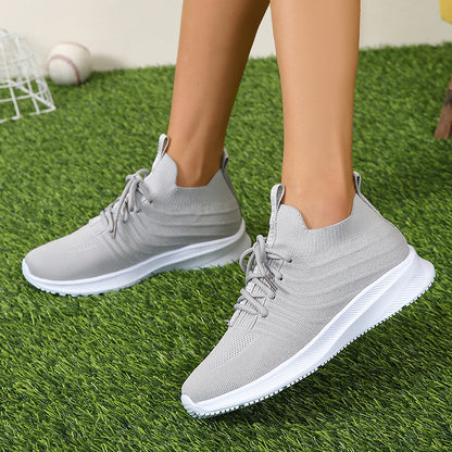 Sneakers leggere da donna per la primavera con suola spessa