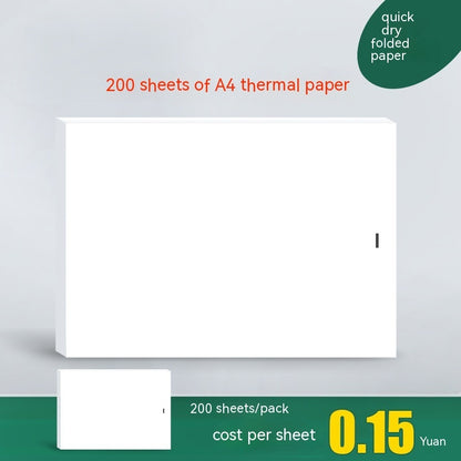 A4 Thermosensitive Printing Paper Special Paper Three-proof Folding Paper