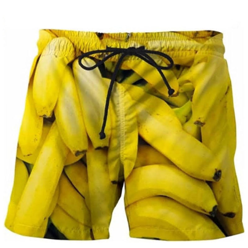 Men's Casual 3d Printed Beach Boxer Shorts