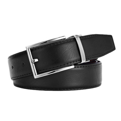 Men's Rotating Pin Buckle Genuine Leather Belt