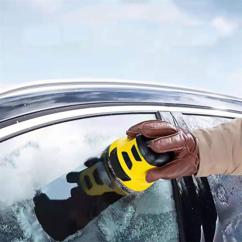 Cordless electric ice scraper with long battery life, portable for defrosting car windows