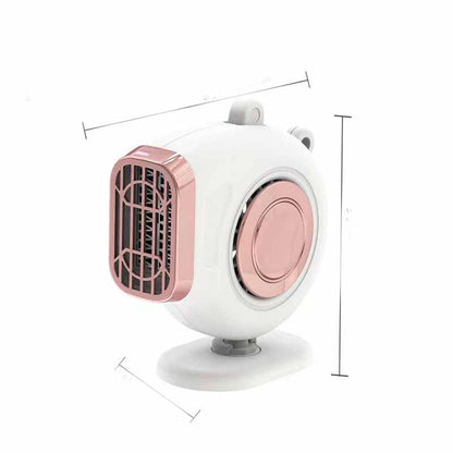 Low noise car heater and defroster fan, use hot and cold to clear fog from windows