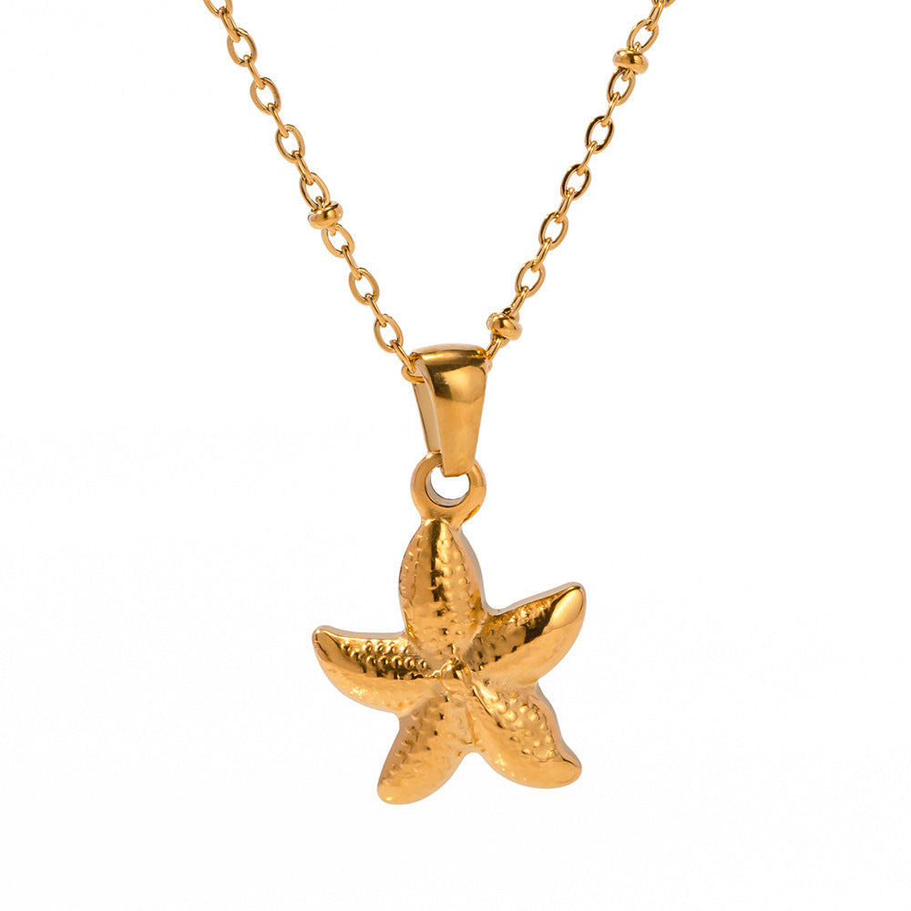 Women's Starfish Pendant Necklace All-matching