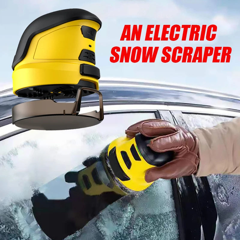 Cordless electric ice scraper with long battery life, portable for defrosting car windows