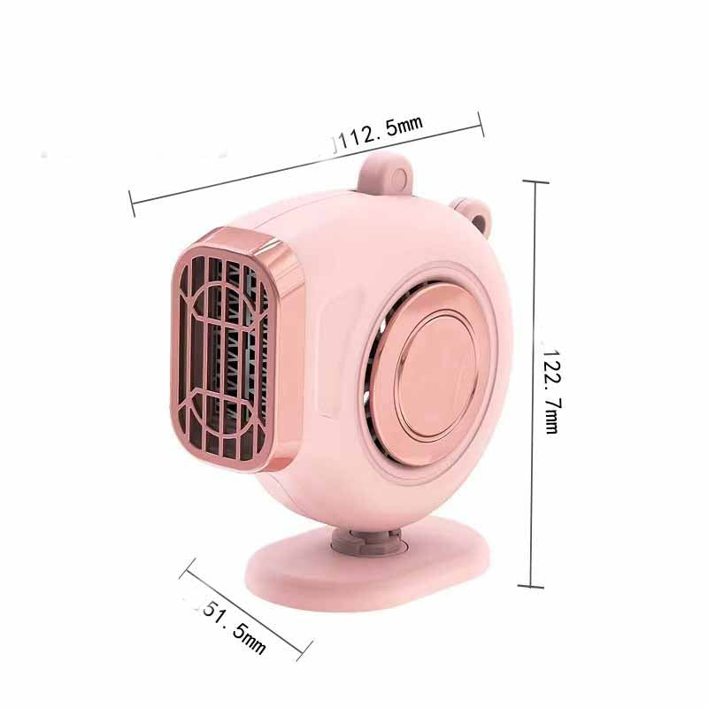 Low noise car heater and defroster fan, use hot and cold to clear fog from windows