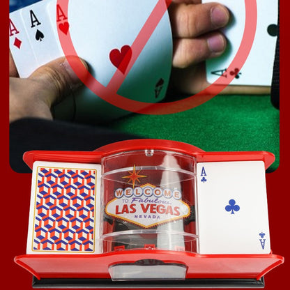 Poker Card Hand Shuffler Easy Hand Cranked Casino Card Shuffling Machine For Blackjack Poker Texas