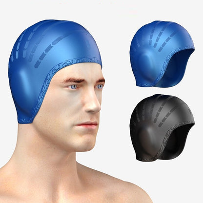 Keep Dry Unisex Waterproof Ear-protecting Swimming Cap