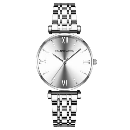 Women's Solid Stainless Steel Band Watch