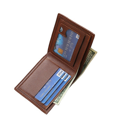 Soft Leather Multi-card Slot Small Wallet