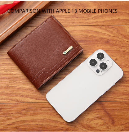 Soft Leather Multi-card Slot Small Wallet