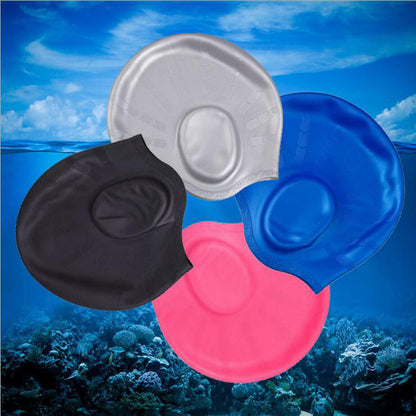 Keep Dry Unisex Waterproof Ear-protecting Swimming Cap