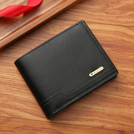 Soft Leather Multi-card Slot Small Wallet