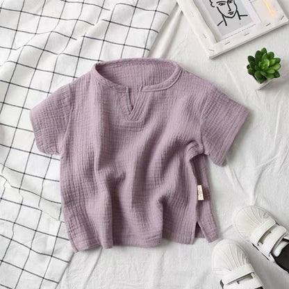 Fashion Babies' Short-sleeved Blouse Children