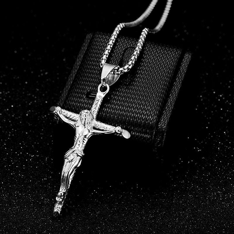 Titanium Steel Gilded Catholic Jesus